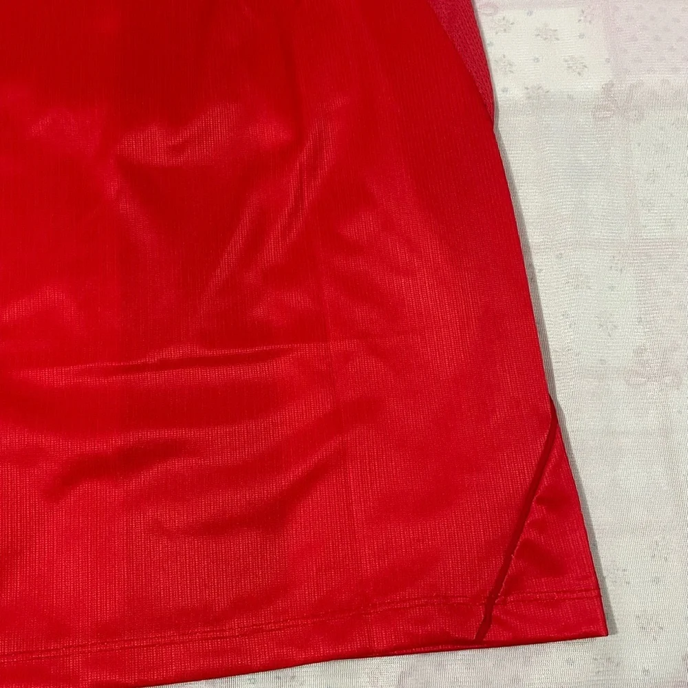 Nike Red Norwegian Soccer Jersey with Navy Cross
